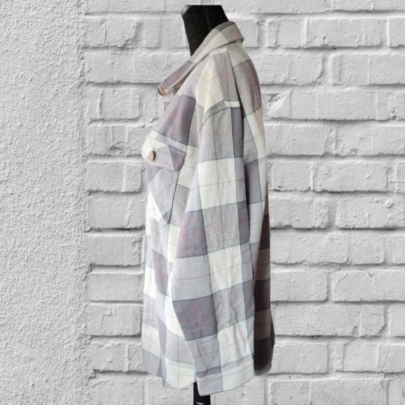 NWT MAURICES Plaid Heavy Duty Shacket Size M( 1 or 2X) NWT - Picture 4 of 7